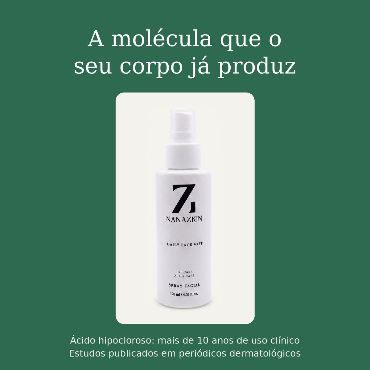 Daily Face Mist - Spray de Ácido Hipocloroso 120ml